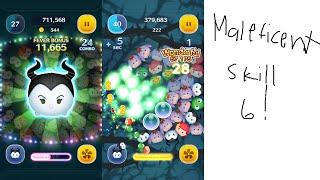 Ultimate Tsum Tsum - Maleficent Skill 6 - BURRRNNNN