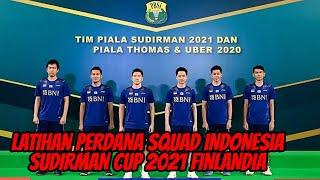 LATIHAN TIM BULUTANGKIS INDONESIA DI SUDIRMAN CUP 2021 FINLANDIA   BADMINTON SUDIRMAN CUP 2021