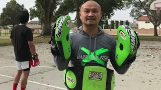 Muay Thai BANGERZ Twins Muay Thai PML-19 focus pads review. Long Beach Ca