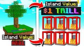 These are the RICHEST ISLANDS EVER in Minecraft SKYBLOCK  Minecraft SKYBLOCK SERVER #12