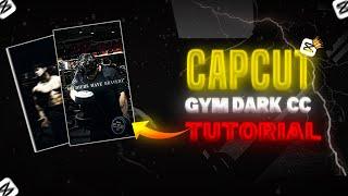 Trending instagram gym dark cc tutorial capcut b.udawat  gym tutorials #gymtutorial #capcut