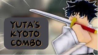 I created KYOTO COMBO but YUTA version Roblox Sorcerer Battleground