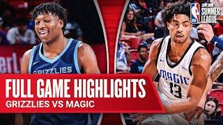GRIZZLIES vs MAGIC  NBA SUMMER LEAGUE  FULL GAME HIGHLIGHTS