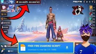 FREE FIRE DIAMOND HACK  FREE FIRE NEW MOD MENU APK  UNLIMITED DIAMOND SCRIPT  MOD APK