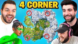 The 4 CORNER Challenge in Fortnite Chapter 5