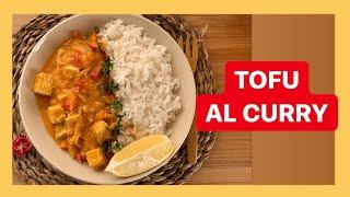 Como hacer 🟠 TOFU AL CURRY 🟠 con leche de coco   Recetas veganas 