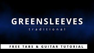 Greensleeves - guitar tutorial fingerstyle lesson + TAB