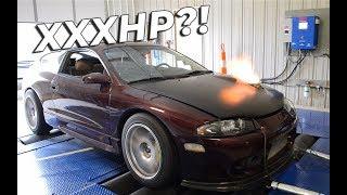 Big Turbo Eclipse GSX  Dyno Day + Flames