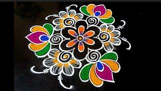 small Friday rangoli design 