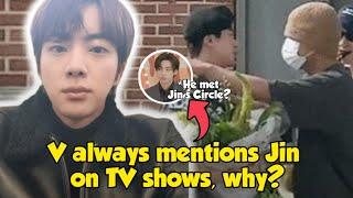 V acknowledged Jins influence on the TV show he even mentioned Jin without realizing it?