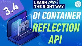 Dependency Injection Container With & Without Reflection API Autowiring - Full PHP 8 Tutorial