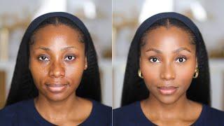 CLEAN GIRL MAKEUP LOOK - NO FOUNDATION MAKEUP TUTORIAL FOR BEGINNERS  5 MINUTES MAKEUP