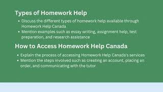 Homework Help Canada How to Get the Best Assistance for Your Academic Needs