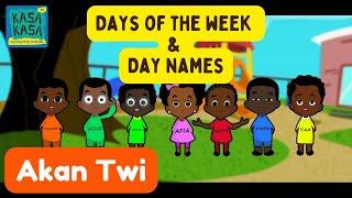 Nnawɔtwe  Days of the Week in Twi for Kids  Twi Nursery Rhyme