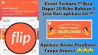 EVENT FLIP  CARA MENGHASILKAN UANG DARI FLIP  DAFTAR LANGSUNG DAPAT 20 RIBU 