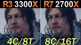 Ryzen 3 3300X Vs. Ryzen 7 2700X  How Much Performance Difference?