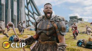 MBaku & Jabari Join The Battle Scene  Black Panther 2018 IMAX Movie Clip HD 4K