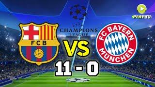 Barcelona vs Bayern Munich 11-0 Full Match Highlights  Barcelona 11 Goals