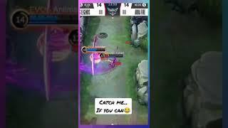 catch me if you can .. Mobile Legends video #07 #shorts #mlbbid