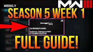 How To Complete ALL SEASON 5 WEEK 1 Challenges MW3 Multiplayer