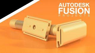 Autodesk Fusion 360 - 23 - Safety Razor - IntermediateAdvanced Tutorial 2024