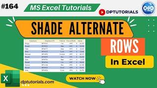 How To Shade Alternate Rows In Excel