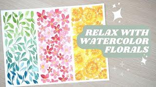 Relaxing Watercolor Exercises - Floral Edition