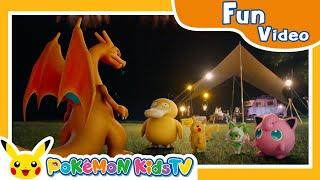 Cat’s Kitchen Camping Trip with Pokémon Lasting Bonds ️  Pokémon Kids TV​
