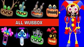 WUBBOX ALL - reaction The Amazing Digital Circus  MSM - MY SINGING MONSTERS 2024