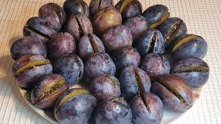 İçi dolu erik turşusu  Filled Pickled Plums #gavalıturşusu #toyuqçığırtması #köytavuğu