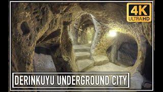 Derinkuyu Underground City 4K Walking Tour NevşehirTurkey