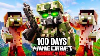 I Survived 100 Days in a ZOMBIE APOCALYPSE in Hardcore Minecraft