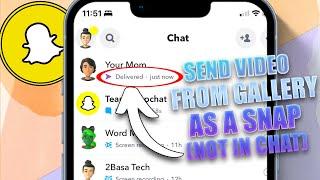 How to Send Videos from Camera Roll as Snaps on Snapchat 2024