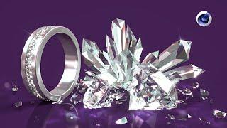 Diamond and crystal in Cinema 4d