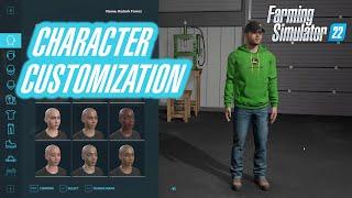 Character Customization Overview - Farming Simulator 22