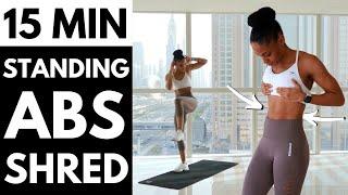 NO JUMPING STANDING ONLY ABS WORKOUT  FLAT STOMACH TOTAL CORE 