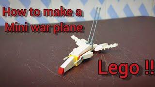 How to make a lego mini war jet