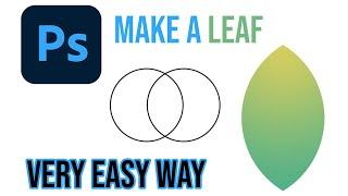 Make a LEAF Shape using Ellipse Tool in Adobe Photoshop-Leaf Logo Design By AMATEUR GRAPHICS