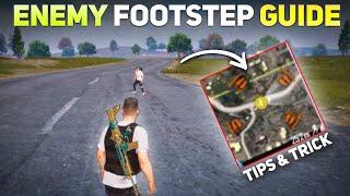 ENEMY FOOTSTEPS LOCATION GUIDE IN BGMI  TIPS AND TRICKS TO KNOW ENEMY LOCATION BY FOOTSTEPS