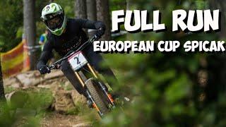 MOST FLOWY DOWNHILL TRACK EVER?  FULL RUN Spicak European Downhill Cup