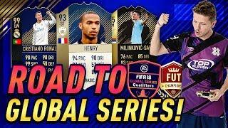 ROAD TO FIFA 18 GLOBAL SERIES BEGINS FUT CHAMPIONS TOP 100 GAMEPLAY