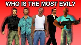 Which GTA Protagonist was the MOST EVIL? Ranking GTA Characters