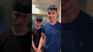 POV Secret handshake to get into Frat party... tiktok justinlt23