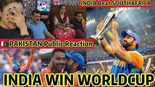 INDIA Beat SOUTHAFRICA INDIA WIN WORLDCUP Pakistan PUBLIC Reaction 