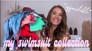 MY FAVORITE PLACES TO BUY SWIMWEAR  affordable bikinis & one pieces - my swimsuit collection 2021
