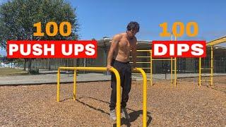 PUSH UPS AND DIPS EVERYDAY FOR 30 DAYS CHALLENGE