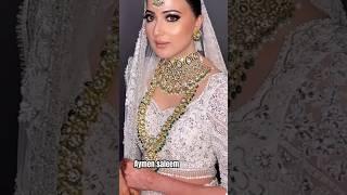 Aymen saleem barat look  Aymen saleem wedding #aymensaleem