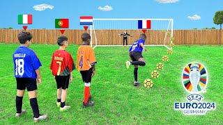 LEURO 2024 aux PENALTY SEULEMENT   Mini Mbappé VS Mini Ronaldo en Finale