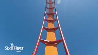 Official Firebird Floorless Coaster POV  Six Flags America