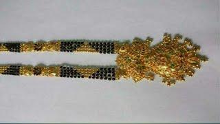 Gold Black beads  collection with weight nallapusalu new models traditional jewellery 2021